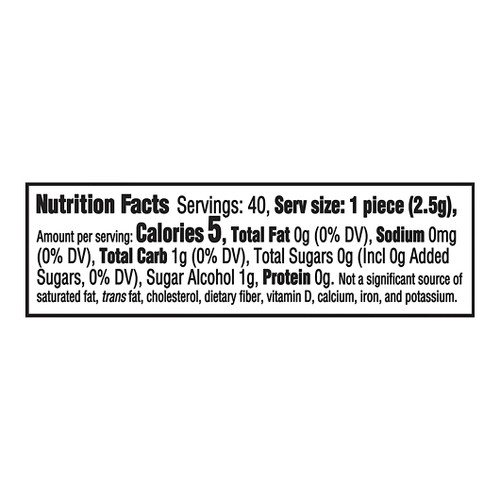 Trident Vibes Gum Blue Raspberry, 40 Count, 4 Per Box, 6 Per Case